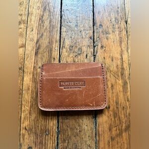 Parker Clay Clayton Card Wallet - Rust Brown